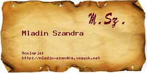 Mladin Szandra névjegykártya